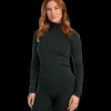 Everest Outdoor Tröjor & T-Shirts<W Uw Ribb Sht DARK GREEN