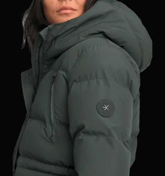 w_warm_parka_3-4.webp Everest Outdoor Varma jackor<W Warm Parka DK GREEN