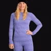 Everest Outdoor Tröjor & T-Shirts<W Wool Underwear Shirt 2 LAVENDER PATTERN