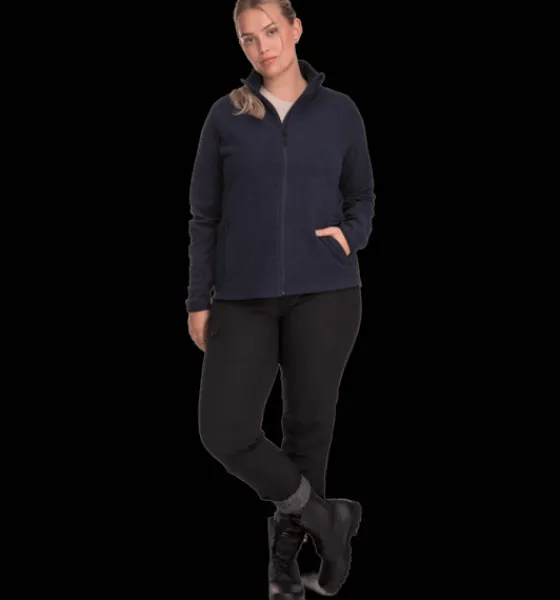 w_zip_fleece_jacket_2-1.webp Everest Outdoor Tröjor & T-Shirts | Tröjor<W Zip Fleece Jacket NAVY MELANGE