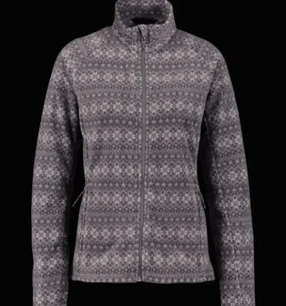 w_zip_fleece_jacket_4-2.webp Everest Outdoor Tröjor & T-Shirts | Tröjor<W Zip Fleece Jacket DK GREY PRINT
